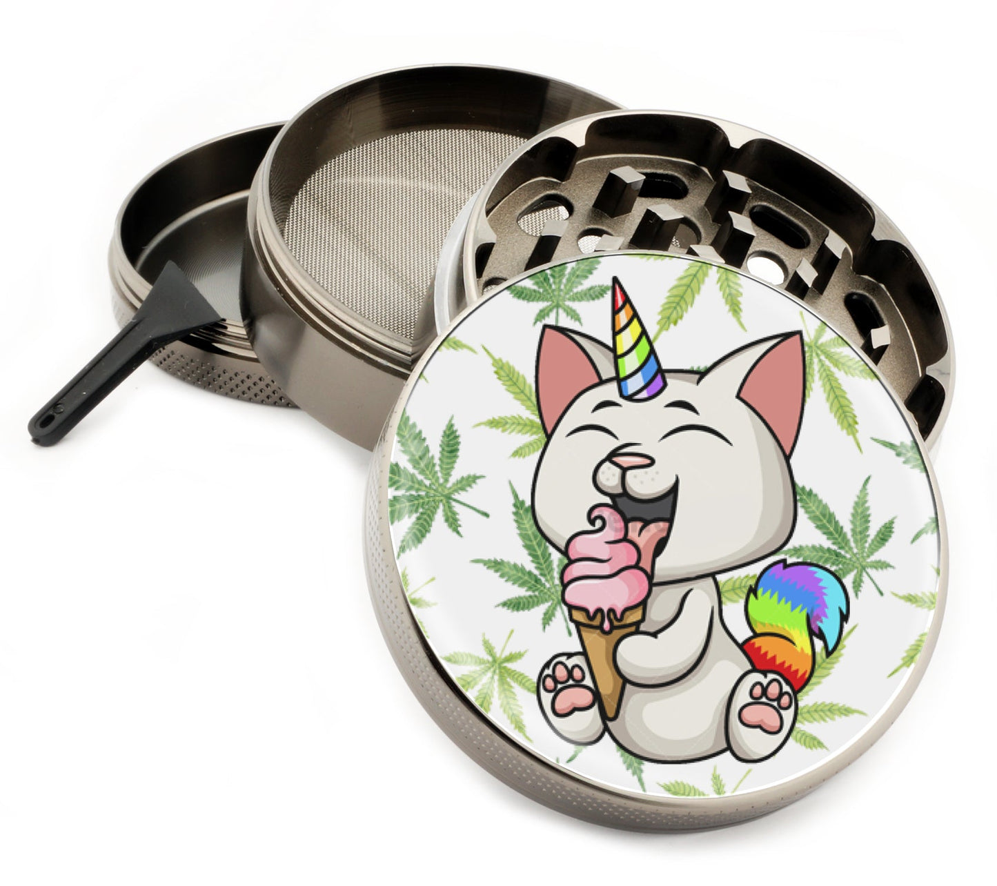 Premium Zinc Alloy Spice & Herb Crusher - Corrosion Resistant & Rust Proof - Diamond Teeth - #ZG-045