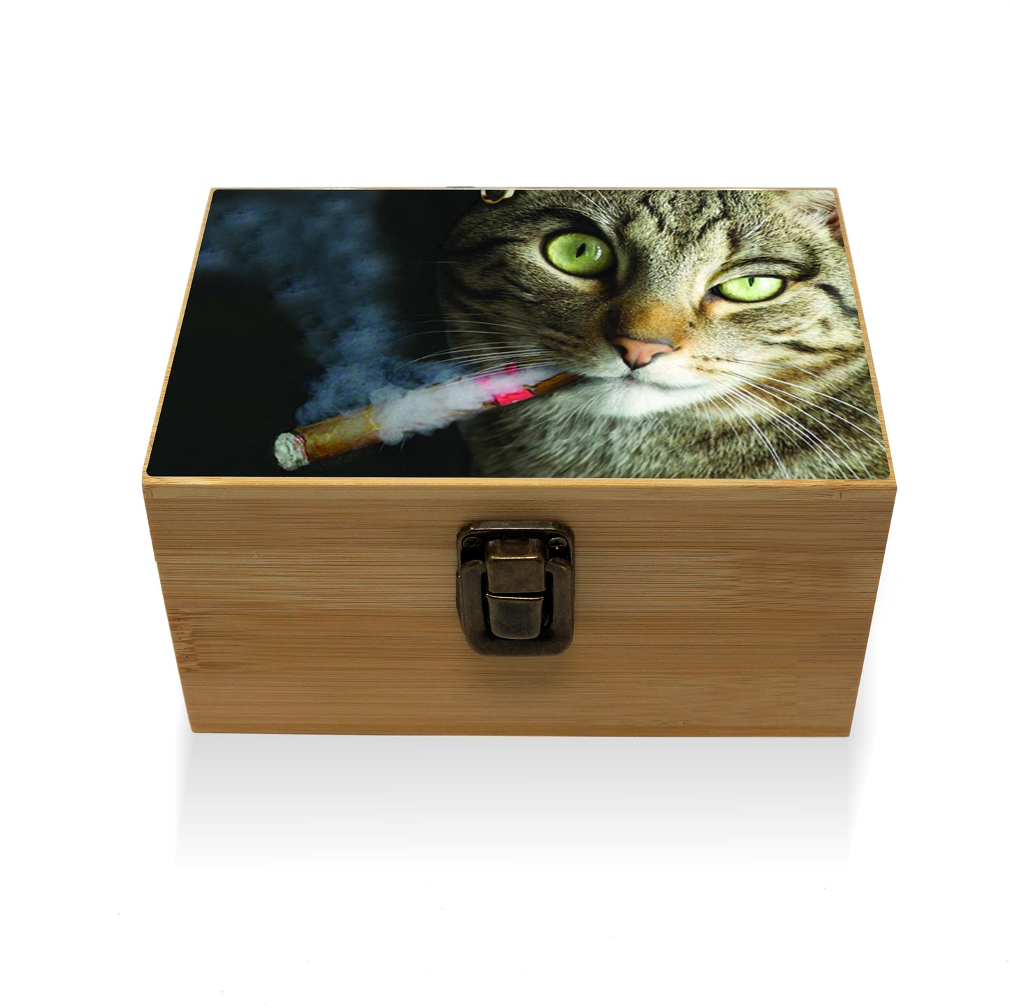 Bamboo Stash Box With Design # BB-032
