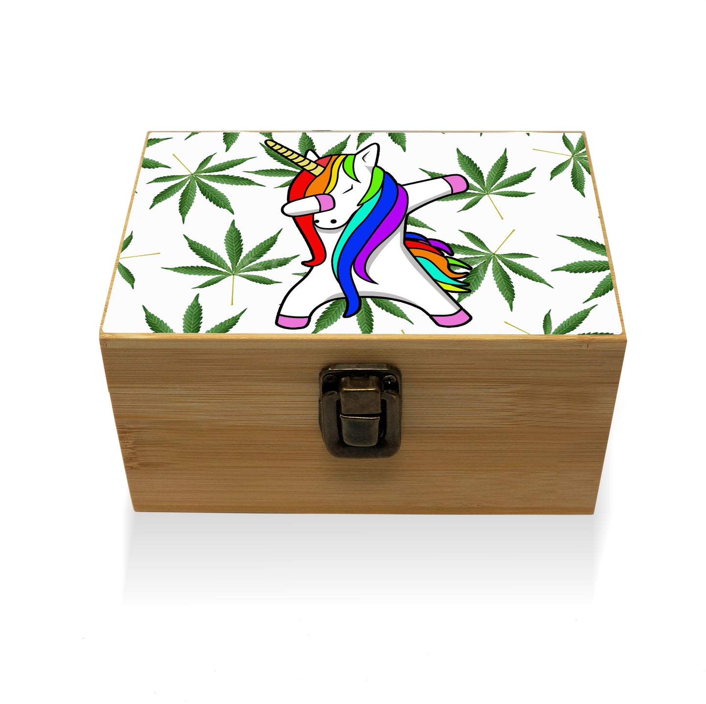 Bamboo Stash Box With Design # BB-030