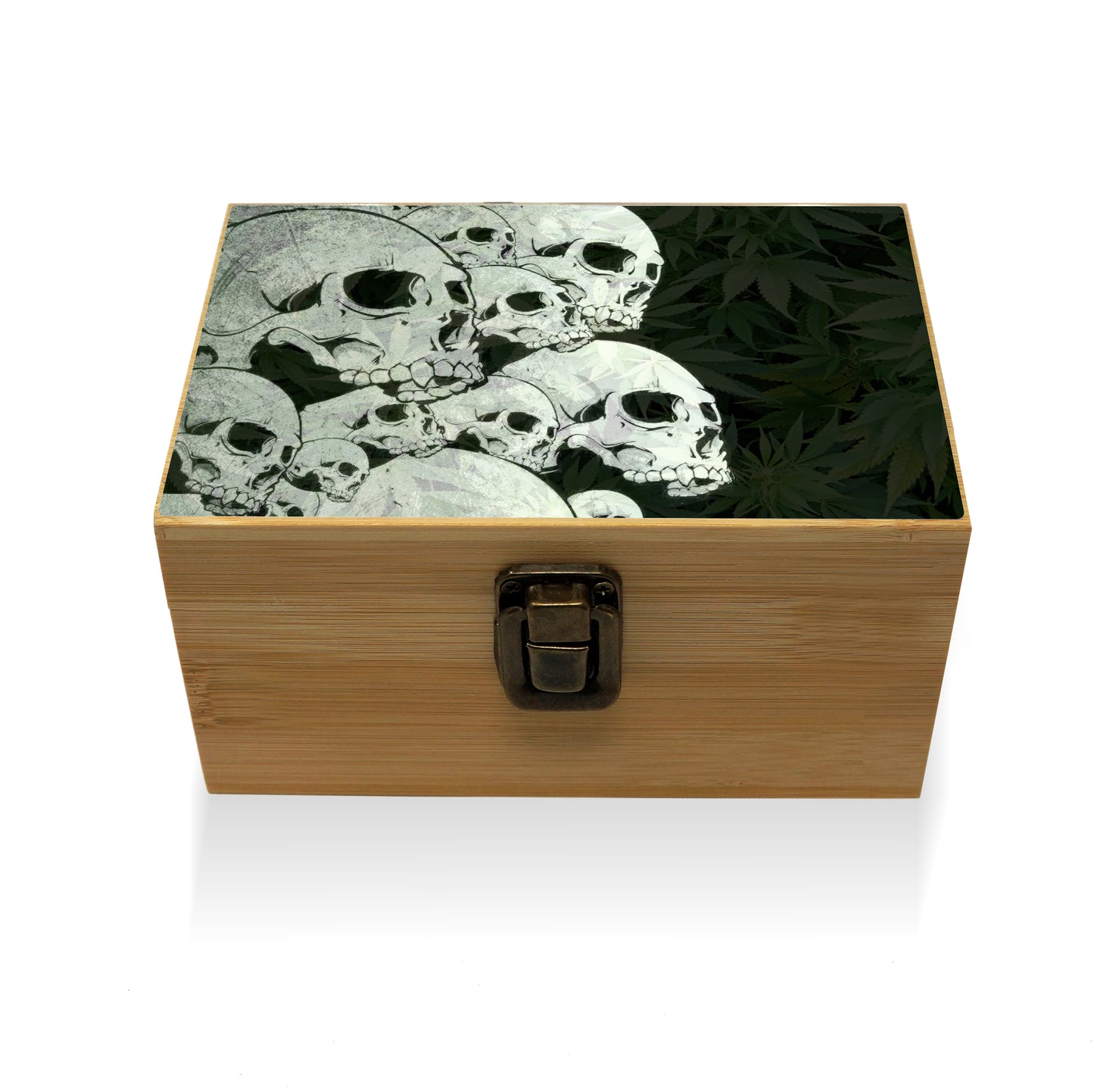 Bamboo Stash Box With Design # BB-026