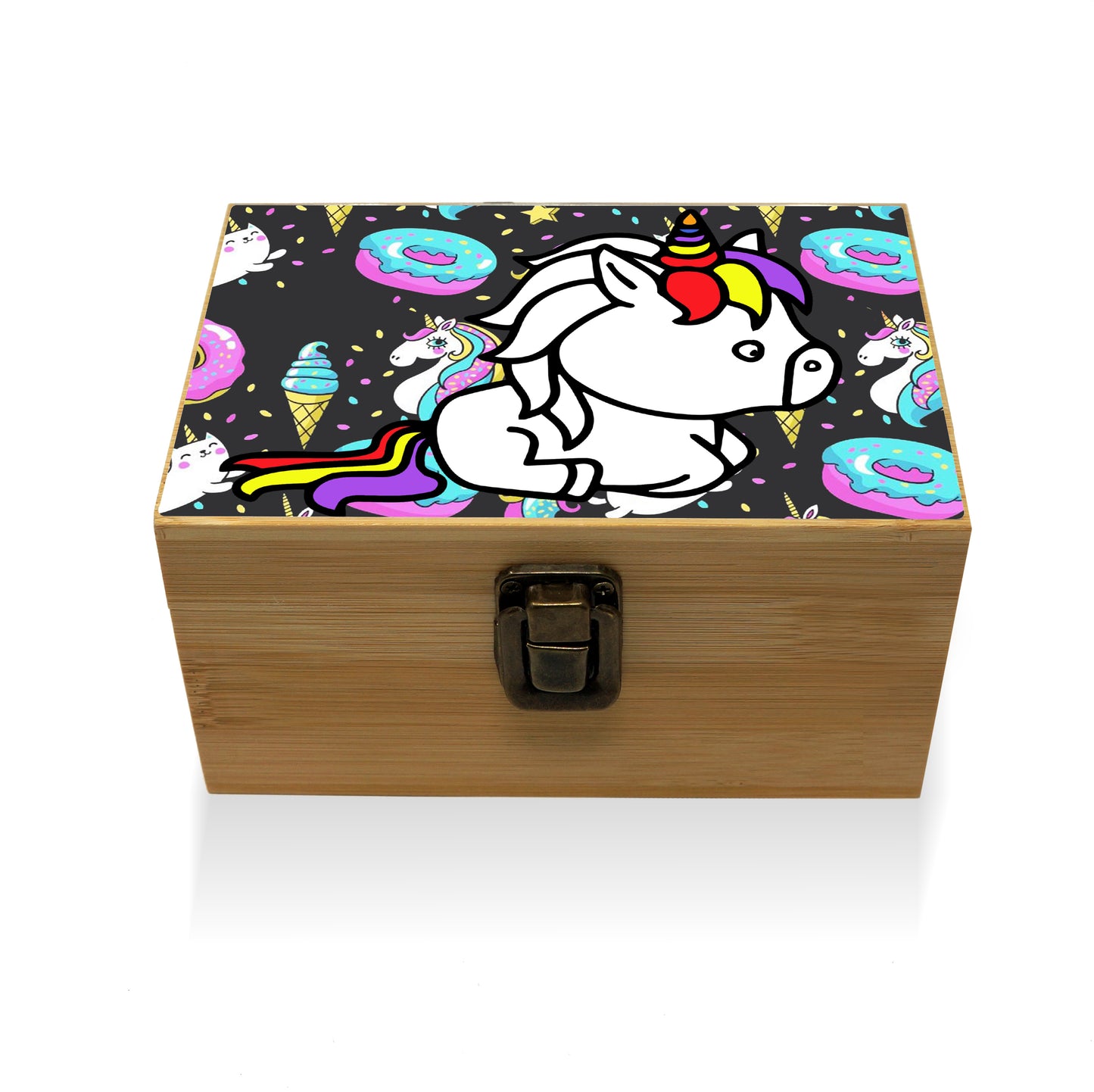 Bamboo Stash Box With Design # BB-029