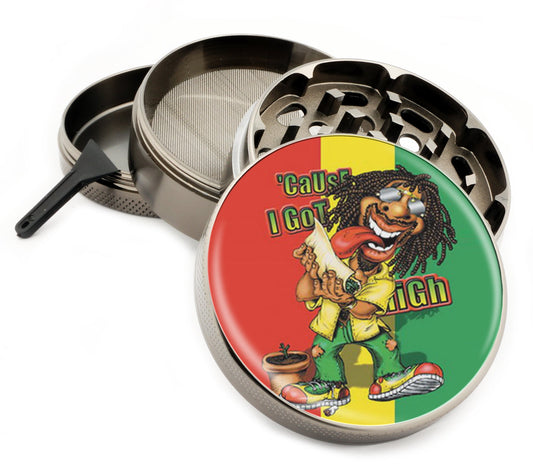 Premium Zinc Alloy Spice & Herb Crusher - Corrosion Resistant & Rust Proof - Diamond Teeth - #ZG-024