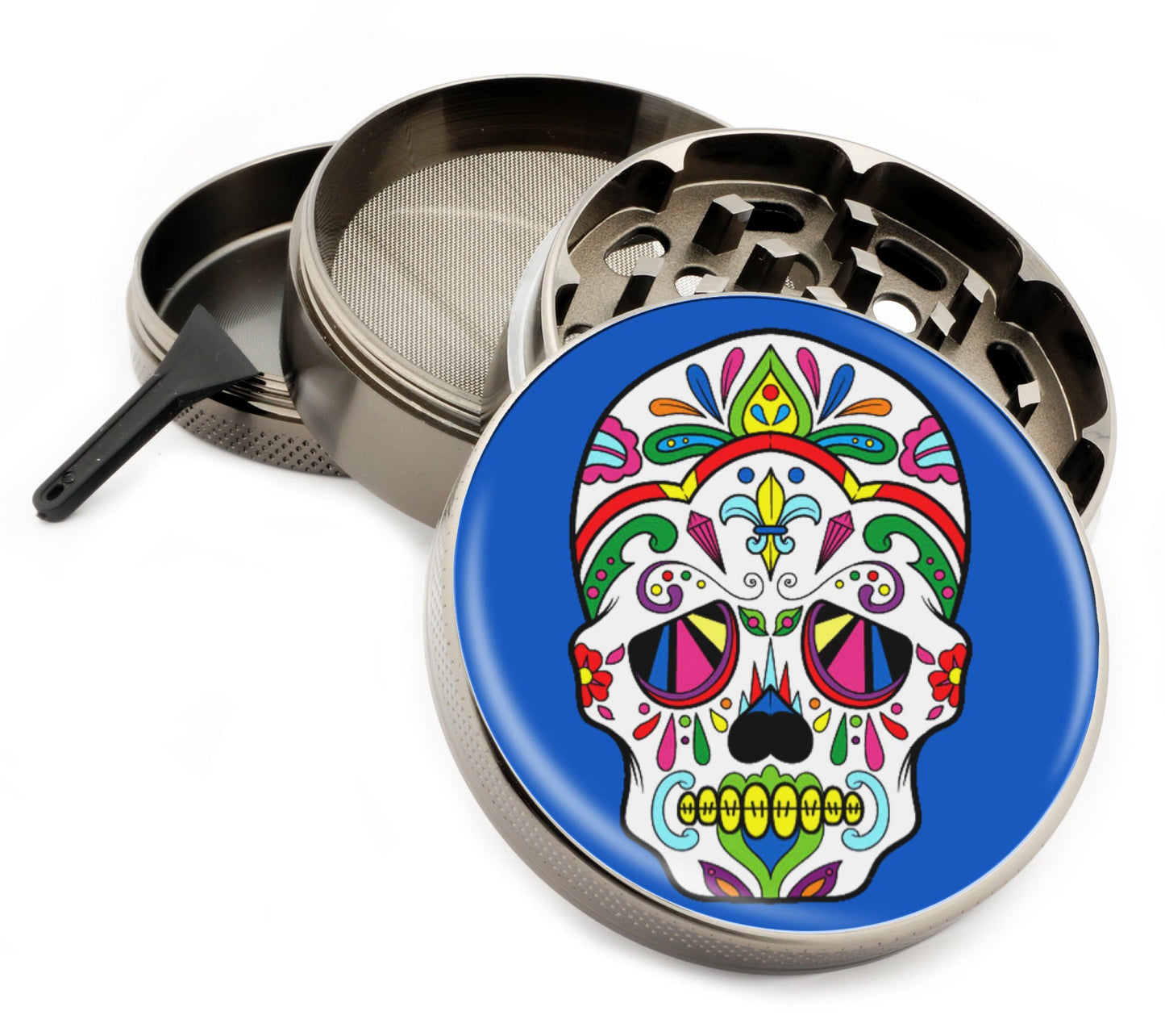 Premium Zinc Alloy Spice & Herb Crusher - Corrosion Resistant & Rust Proof - Diamond Teeth - #ZG-031