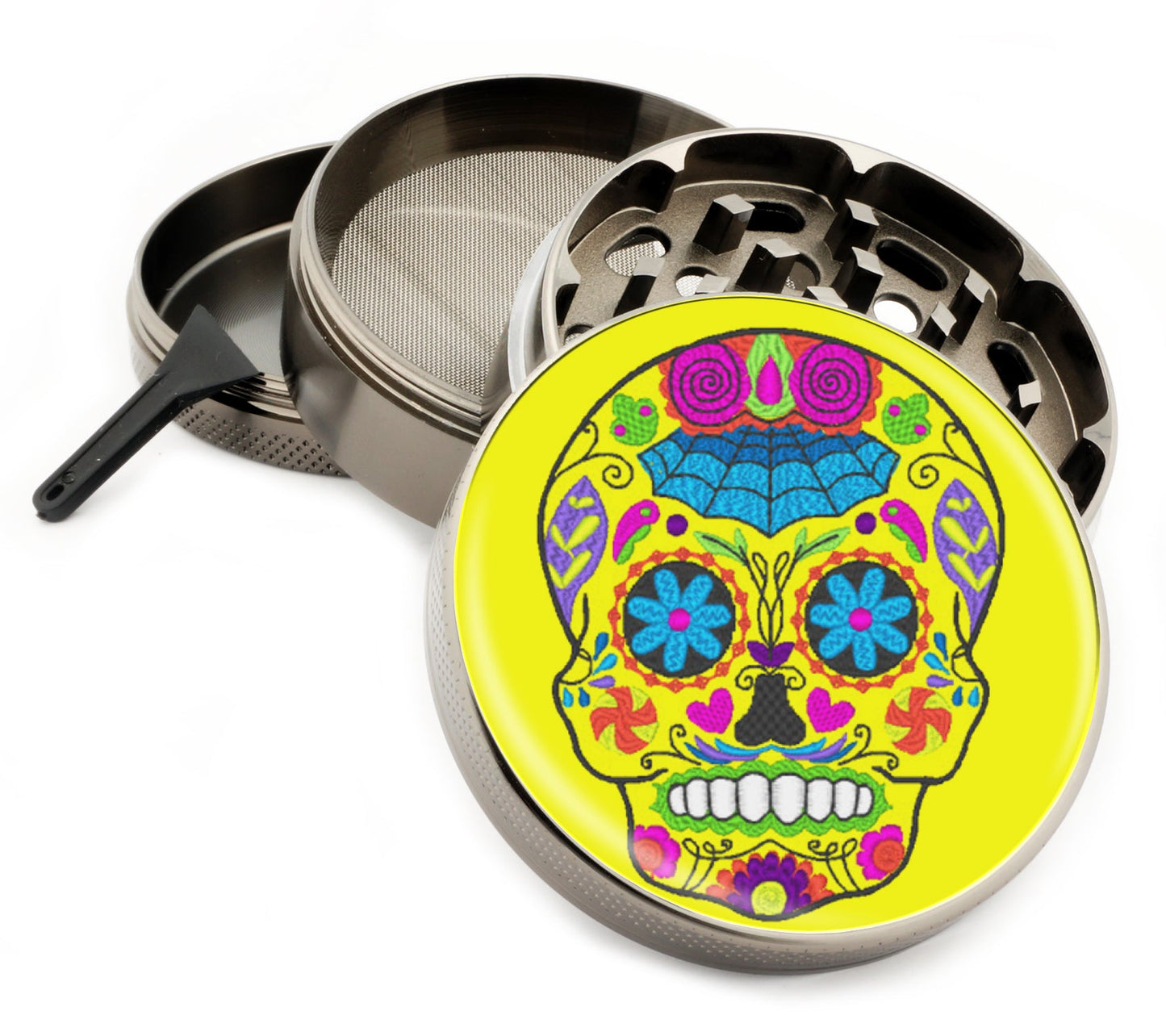 Premium Zinc Alloy Spice & Herb Crusher - Corrosion Resistant & Rust Proof - Diamond Teeth - #ZG-036