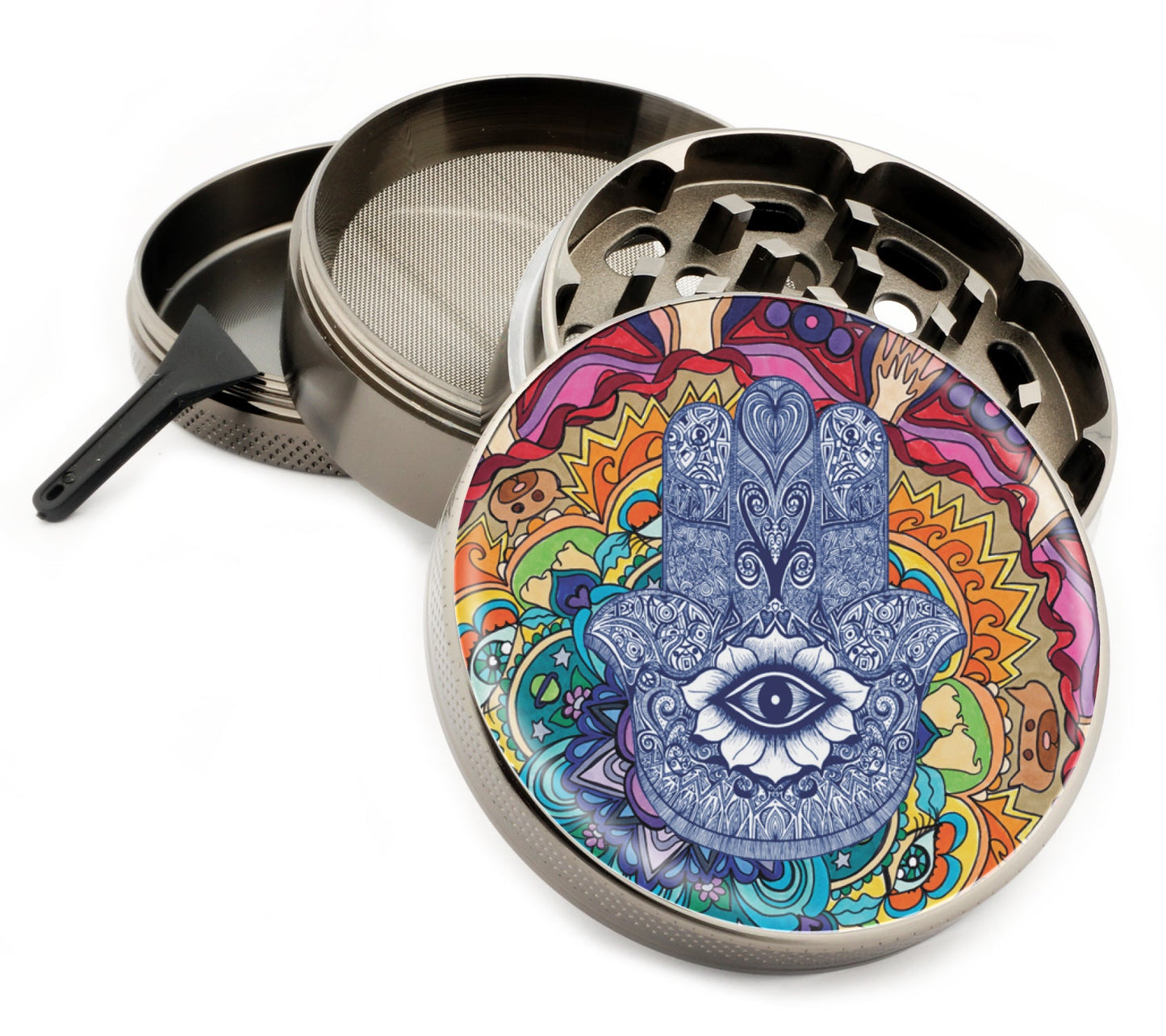 Premium Zinc Alloy Spice & Herb Crusher - Corrosion Resistant & Rust Proof - Diamond Teeth - #ZG-037