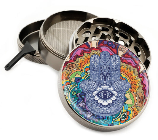 Premium Zinc Alloy Spice & Herb Crusher - Corrosion Resistant & Rust Proof - Diamond Teeth - #ZG-037