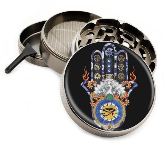 Premium Zinc Alloy Spice & Herb Crusher - Corrosion Resistant & Rust Proof - Diamond Teeth - #ZG-038