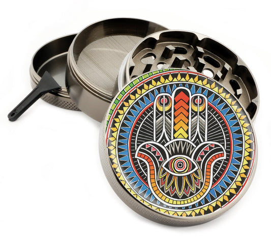 Premium Zinc Alloy Spice & Herb Crusher - Corrosion Resistant & Rust Proof - Diamond Teeth - #ZG-039