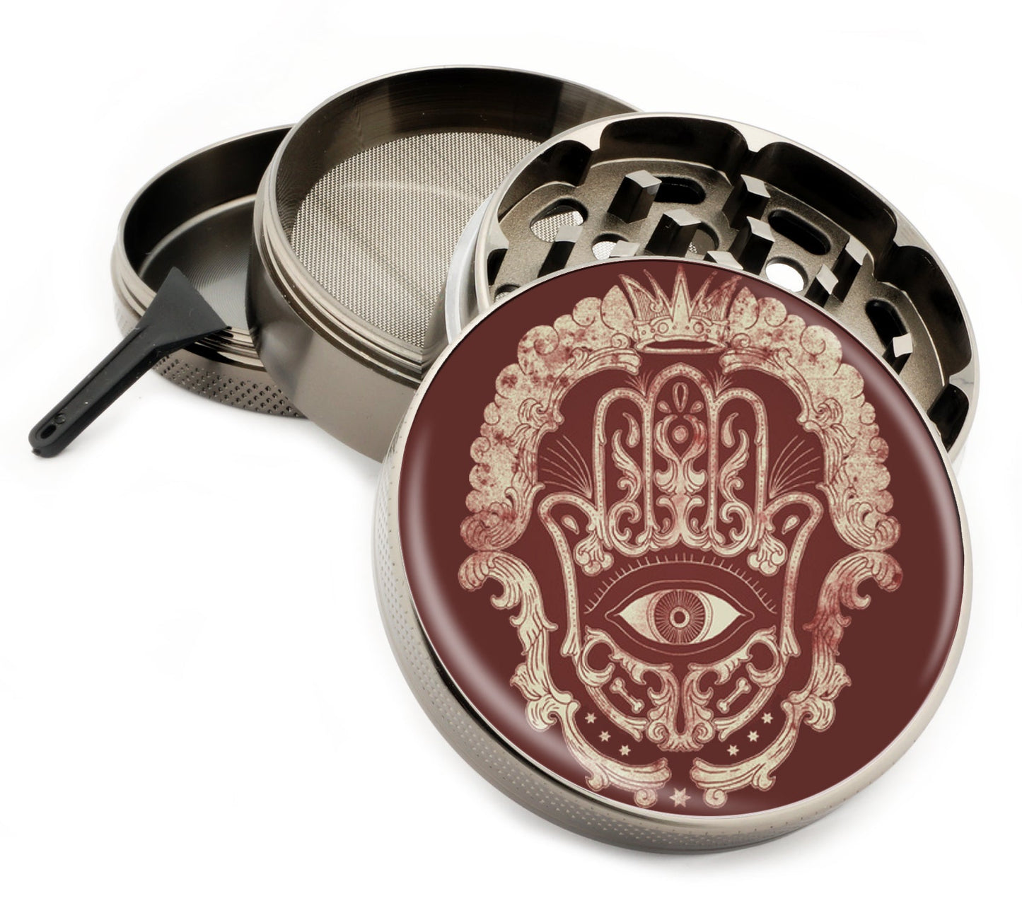 Premium Zinc Alloy Spice & Herb Crusher - Corrosion Resistant & Rust Proof - Diamond Teeth - #ZG-040