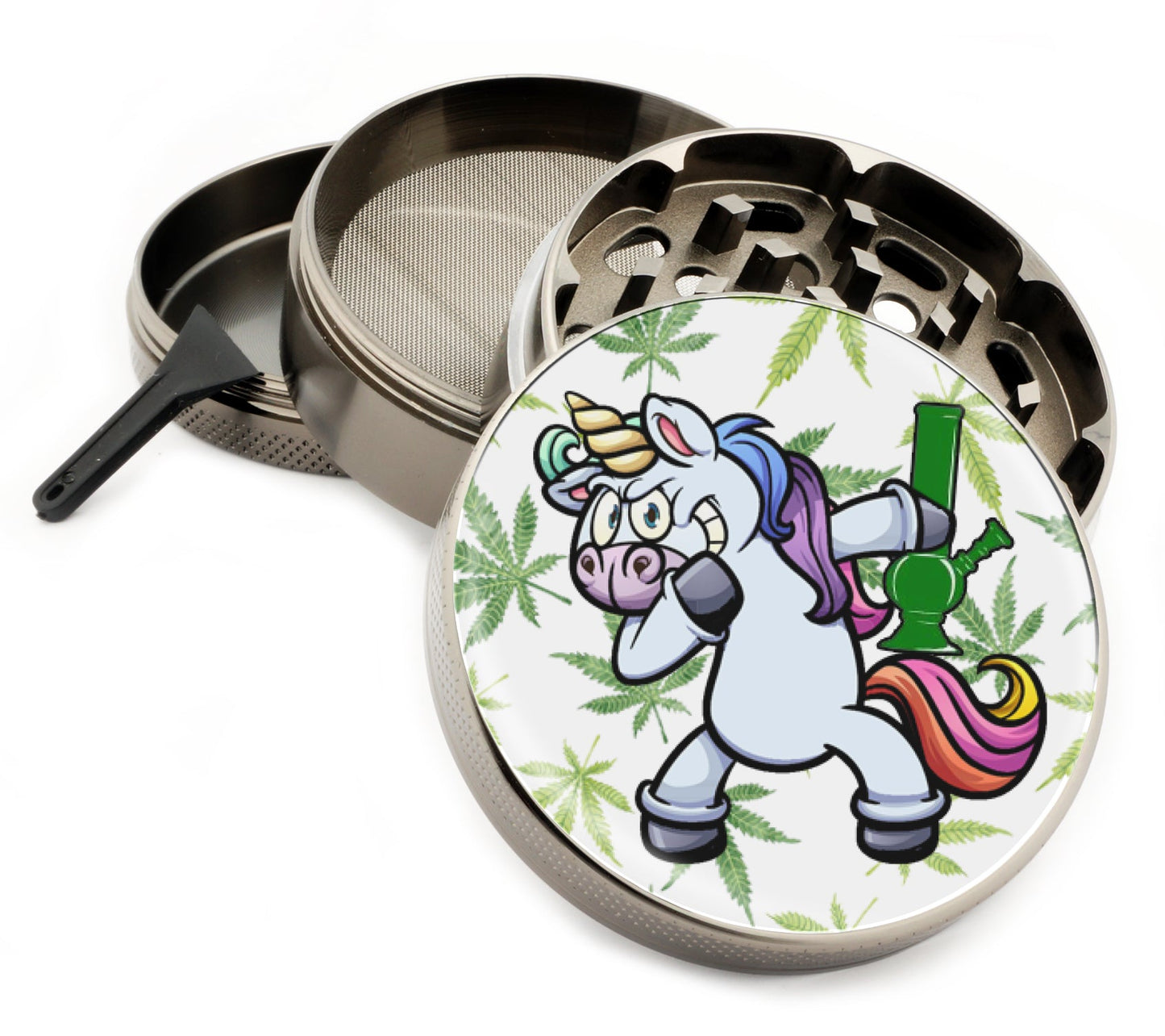 Premium Zinc Alloy Spice & Herb Crusher - Corrosion Resistant & Rust Proof - Diamond Teeth - #ZG-043