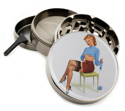 Premium Zinc Alloy Spice & Herb Crusher - Corrosion Resistant & Rust Proof - Diamond Teeth - #ZG-049