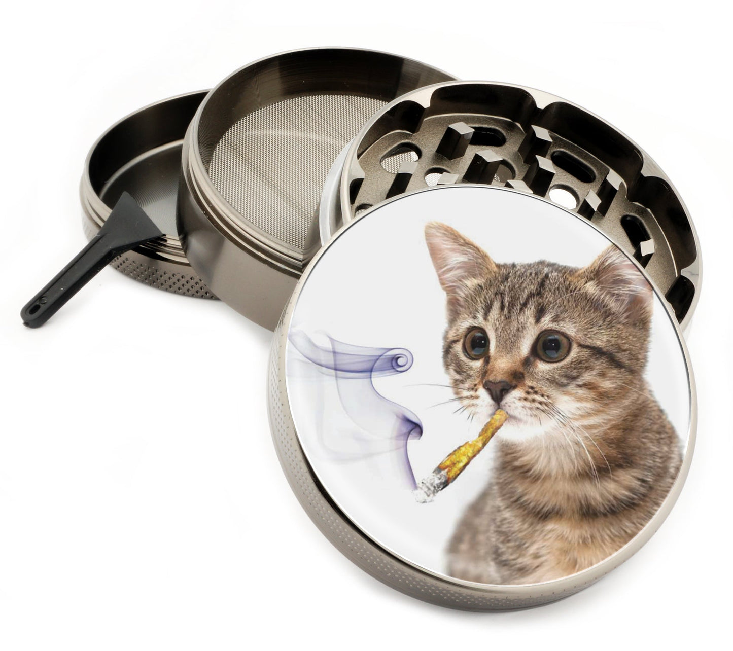 Premium Zinc Alloy Spice & Herb Crusher - Corrosion Resistant & Rust Proof - Diamond Teeth - #ZG-071