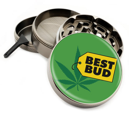 Premium Zinc Alloy Spice & Herb Crusher - Corrosion Resistant & Rust Proof - Diamond Teeth - #ZG-081