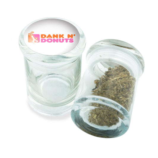 PopTop Glass Container With Design #PJJ-089