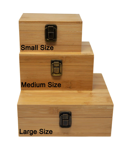 Bamboo Stash Box With Design # BB-021