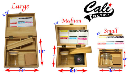 Bamboo Stash Box With Design # BB-021