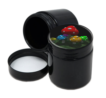 UV Proof Premium Jar Herb Storage Container With Design #UVR-007
