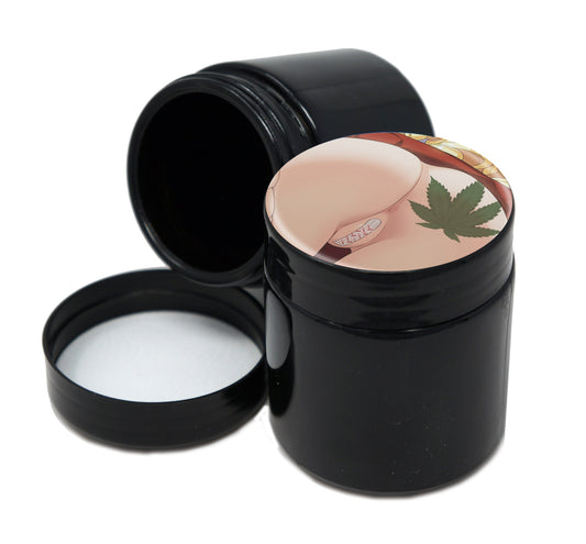 UV Proof Premium Jar Herb Storage Container With Design #UVR-069