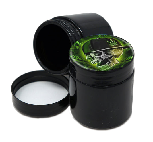 UV Proof Premium Jar Herb Storage Container With Design #UVR-079