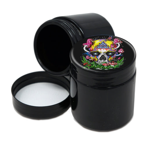 UV Proof Premium Jar Herb Storage Container With Design #UVR-082