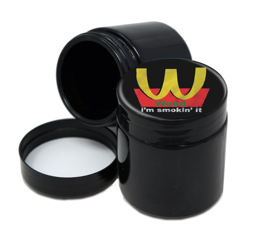 UV Proof Premium Jar Herb Storage Container With Design #UVR-096
