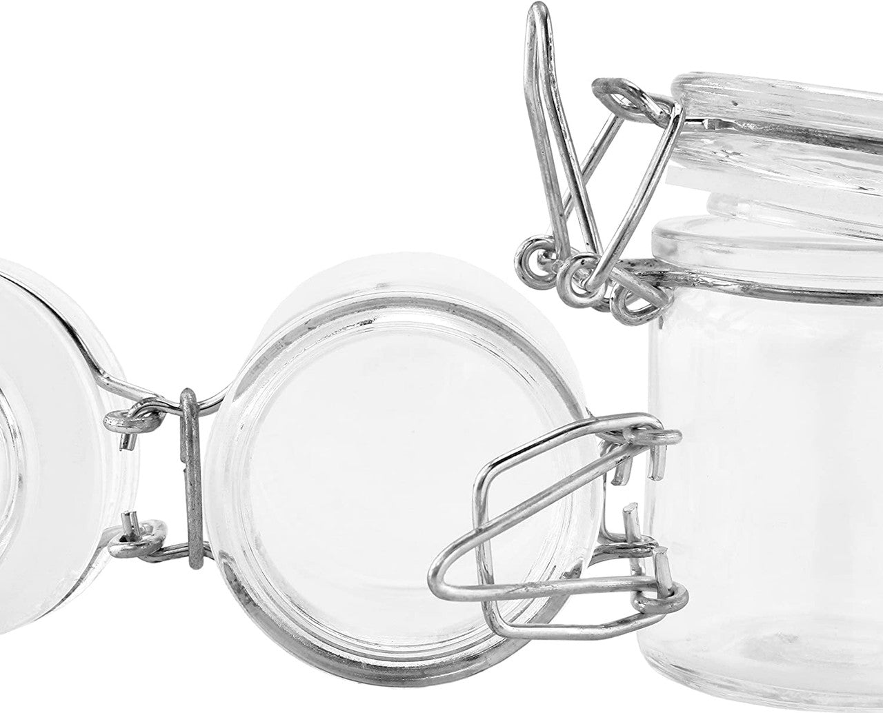 75ml Locking Glass Jar Container With Design #LJ-080